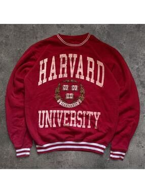 Fire Harvard University crewneck sweatshirt